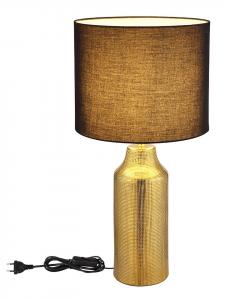 Настольная лампа "Elden" в золотисто-черном исполнении - (В)61 x Ø 30,5 см