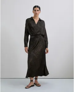 Женская рубашка с перекрестным дизайном и отложным воротником Scalpers, черный