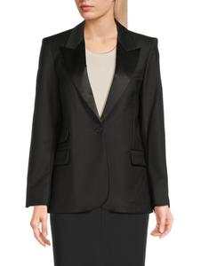 Блейзер Venus Peak с лацканами из смеси натуральной шерсти Zadig & Voltaire, черный