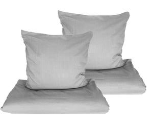 Постельное белье Aboutyourhome Постельное белье из микрофибры из сирсакера однотонное 135х200 80х80 светло-серое, 4 шт aboutyourhome-shop
