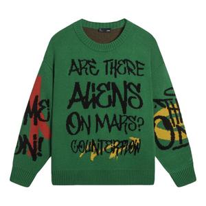 Свитер cf mars graphic круглый вырез свитер Li-Ning, зеленый