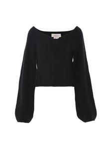 Женский свитер черного цвета faina