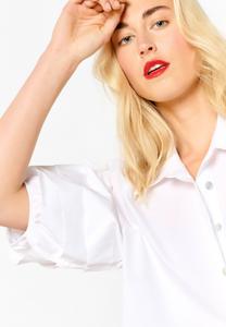 Рубашка Poplin With Volume Sleeves LolaLiza, белый