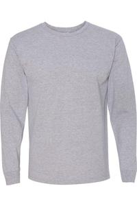 Футболка с длинным рукавом Bayside USA-Made из 100% хлопка, цвет dark ash