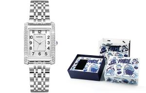 KANGOL Часы Quartz Movement Metal Strap Watch Women's Watch White Dial -K966