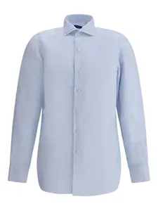 Рубашка на пуговицах Finamore 1925 Napoli, синий