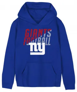 Одежда команды НФЛ, пуловер с капюшоном для маленьких детей New York Giants Team Football Royal NFL Team Apparel
