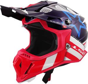Внедорожный шлем LS2 Off-road Subverter Evo, Constellation Gloss Red/White/Blue