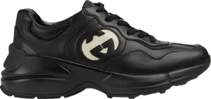 Кроссовки Gucci Wmns Rhyton Sneaker 'Black Ivory', черный