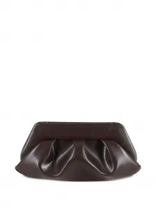 Плечевая сумка Emera из жатой кожи Themoirè, коричневый