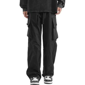 Повседневные брюки унисекс умеренного прямого кроя ZIAREL, черный