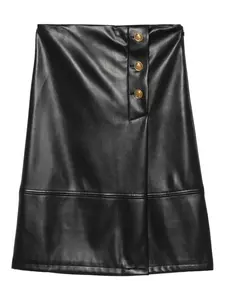 Миди-юбка на пуговицах TWINSET, черный