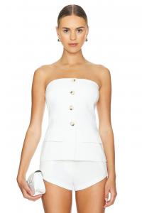 Топ без бретелек kourt Amanda Uprichard, белый