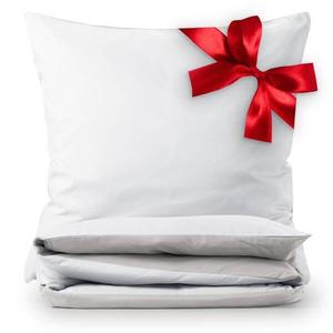 WENDEBETTWÄSCHE Ebba 4 шт, 135x1x200 см цвет weiß & hellgrau