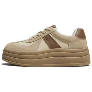 Низкие женские кроссовки TATA, Coffee/Light Coffee