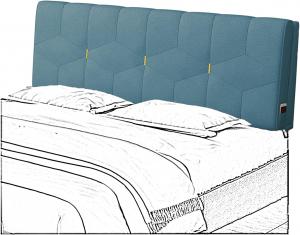 Подушка-подголовник для кровати LIANGJUN, длинная подушка для поддержки спины во время чтения, очень большая мягкая подушка для поясницы для просмотра телевизора, 4 цвета, индивидуальный размер (Цвет: синий, Размер: 200x60x6 см) CHIAPERINI, Blue