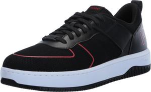 Кроссовки Hugo Mens Back с логотипом и шнуровкой, черный