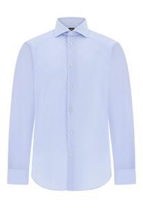 Boggi Milano Деловая рубашка приталенного кроя в светло-голубом цвете