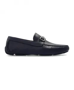 Мокасины Navy Gancini Ferragamo, синий