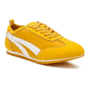 Женские кроссовки Montek с металлическим покрытием на шнуровке London Rag, желтый