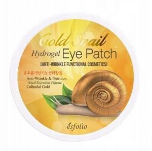 Esfolio ГИДРОГЕЛЕВЫЕ ПОСАДКИ ДЛЯ ГЛАЗ С ЗОЛОТОМ И УЛИТОЧНОЙ СЛИЗЬЮ 60 ШТ Inna marka