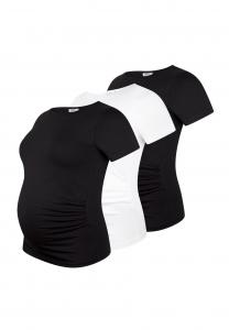 Футболка M.M.C. 3ER SET, Schwarz Weiß/Black