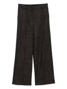 Фактурные плиссированные брюки Su, коричневый