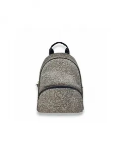 Рюкзак из технической ткани с карманом на молнии. Borbonese, серый