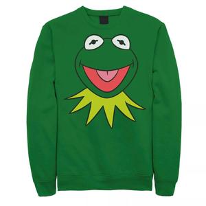 Мужской свитшот с большим лицом Disney The Muppets Kermit Licensed Character