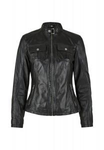 Кожаная куртка СЕЖАННА 7eleven, черный
