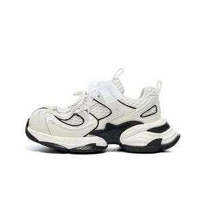 EBLAN Женские кроссовки Low Top Chunky бело-черные, цвет White Black