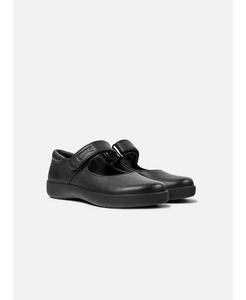 Туфли Mary Jane Spiral Comet для девочек Camper, черный