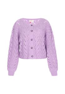 Вязаный кардиган IZIA, светло-фиолетовый