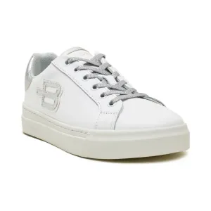 Кроссовки с добавлением кожи Baldinini, белый