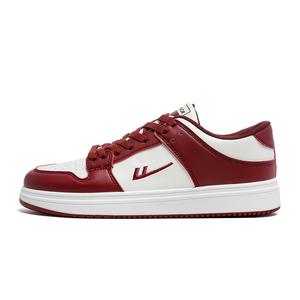 WARRIOR Устойчивые к скольжению и истиранию, сбалансированные, легкие, дышащие низкие скейтбордские кроссовки унисекс бордового цвета, цвет Burgundy