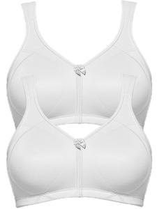 Бюстгальтер без косточек SUSA 2er Pack Entlastungs BH Topsy Plus, цвет Weiss Weiss