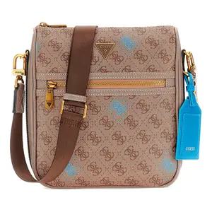 Сумка через плечо Guess Milano 2, коричневый