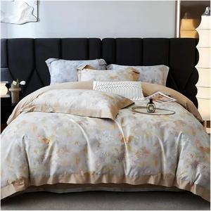 YIZUFU Комплект постельного белья из египетского хлопка с винтажным цветочным принтом