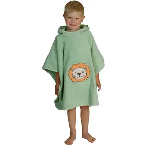 Пончо для купания Светло-лисовый лев 1 шт., машинная стирка, подходит для сушки в сушильной машине Wörner, Helloliv