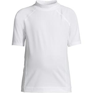 Футболка-рашгард Big Boys Husky с коротким рукавом и защитой от ультрафиолета UPF 50 Lands' End, White