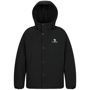 Пуховик мужской CAMEL, Древесно-фиолетовый/Фантомно-черный