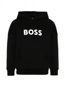 Худи с логотипом BOSS Kidswear, черный