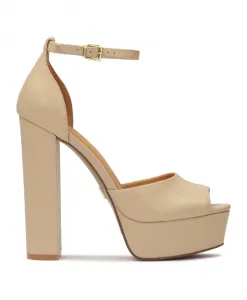 Босоножки на платформе и каблуке Kazar, бежевый