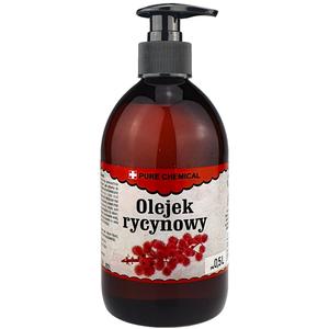 Pure Chemie, Натуральное нерафинированное касторовое масло холодного отжима + дозатор, 0,5 л