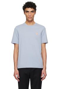 Футболка Chillax fox с принтом лисы Maison Kitsuné, синий