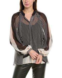 Блузка Charli в полоску от Reiss, черный