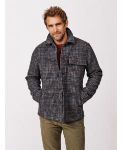 Мужская рубашка-куртка Nettleham Aubin, Navy/brown check