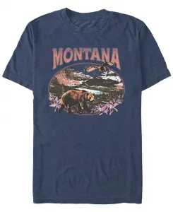Мужская футболка с коротким рукавом Montana Landscape Fifth Sun, синий