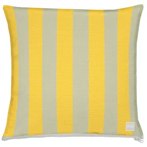 Декоративная подушка 3967 с чехлом и наполнителем, 1 штука Apelt, Gelb/stein + gestreift