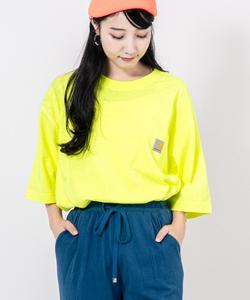 Футболка с коротким рукавом, круглым вырезом и нагрудным карманом, унисекс Carhartt, лаймовый